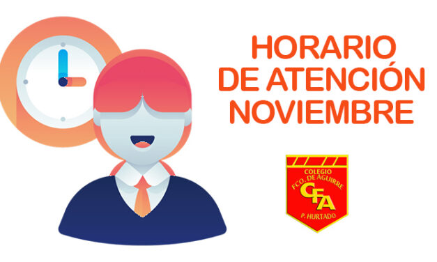 Horario de atención noviembre