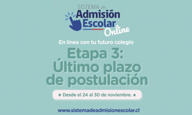 SAE: ÚLTIMO PLAZO POSTULACIÓN