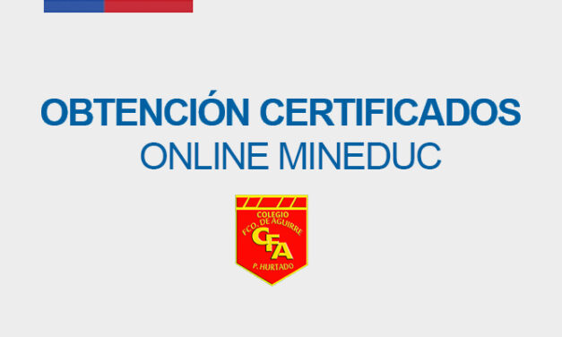 CERTIFICADOS ONLINE MINEDUC