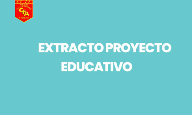 EXTRACTO PROYECTO EDUCATIVO