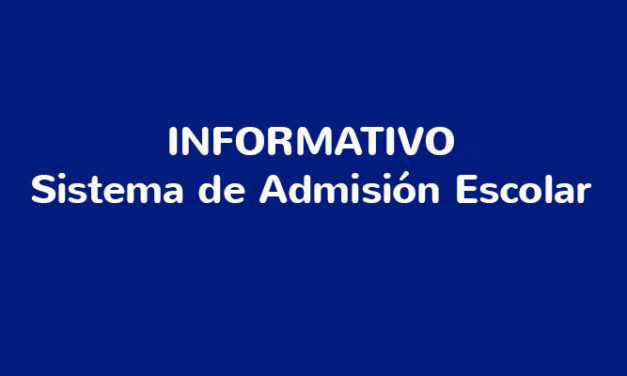 Informativo Sistema de Admisión Escolar