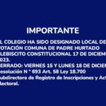 Comunicado por votaciones