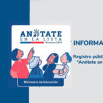 Informativo Registro público «Anótate en la lista»