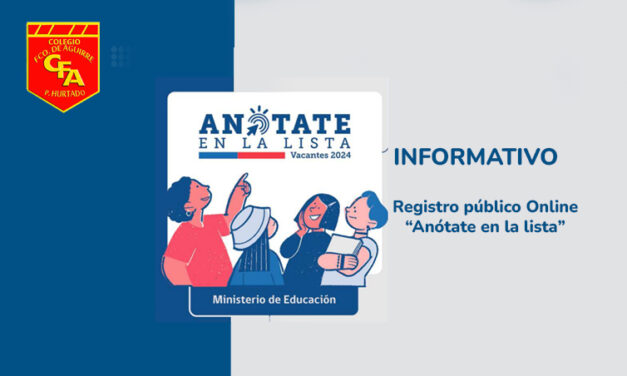Informativo Registro público «Anótate en la lista»