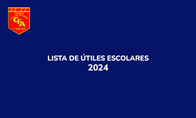 Listas de útiles año 2024