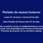 Periodo de receso de invierno